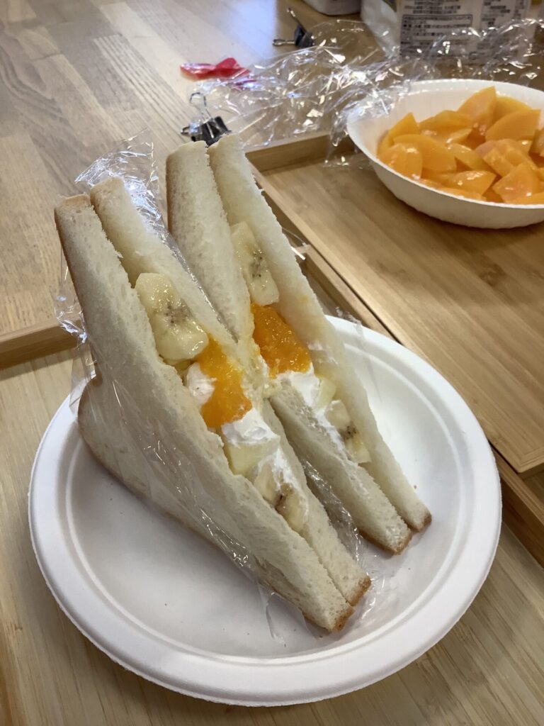 【フルーツサンド作り🍋‍🟩開催しました！】